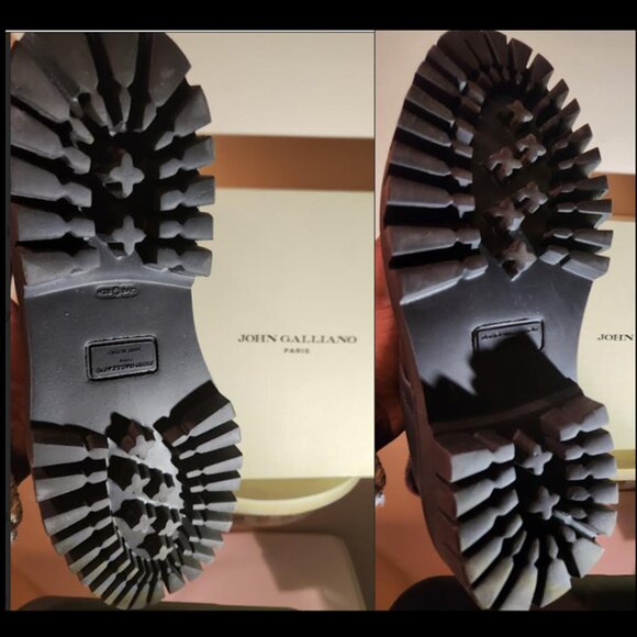 John Galliano of Paris - Fur-lined Boots - 10 1/2 New in Box - Picture 3 of 7